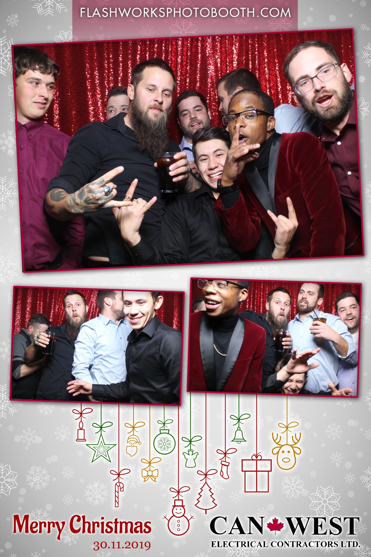 Can West Christmas Party | View more photos from the event at gallery.flashworksphotobooth.com/u/FlashworksPhotoboothInc/Can-West-Christmas-Party